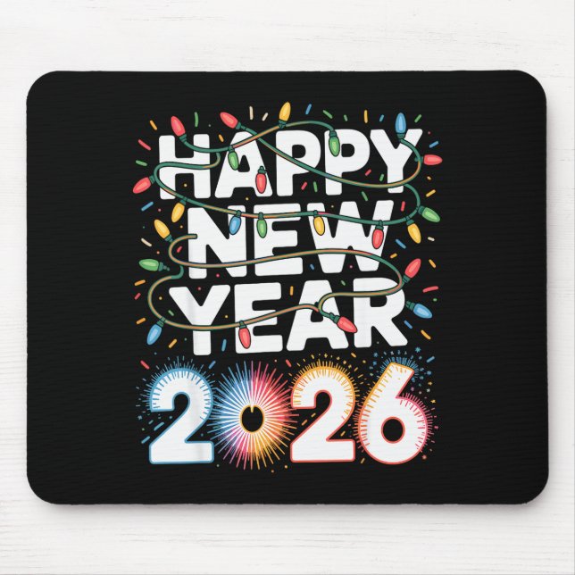 Happy New Year 2026 Sparkle Shirt For Women  Mouse Mat (Front)