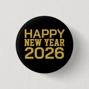 Happy New Year 2026 T-Shirt 3 Cm Round Badge