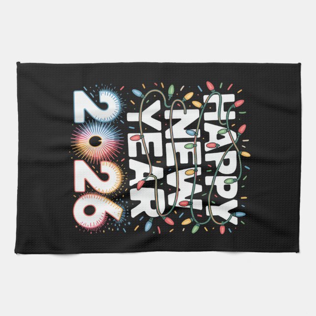 Happy New Year 2026 Tea Towel (Horizontal)