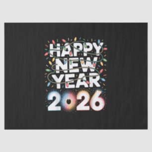Happy New Year 2026 Tissue Paper