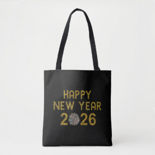 Happy New Year 2026 Tote Bag