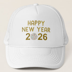 Happy New Year 2026 Trucker Hat