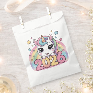 Happy New Year 2026 Unicorn Lovers Magical Vibes Favour Bags