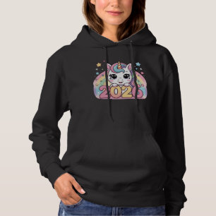 Happy New Year 2026 Unicorn Lovers Magical Vibes Hoodie