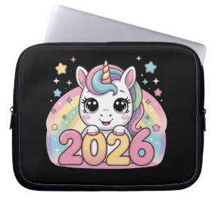 Happy New Year 2026 Unicorn Lovers Magical Vibes Laptop Sleeve