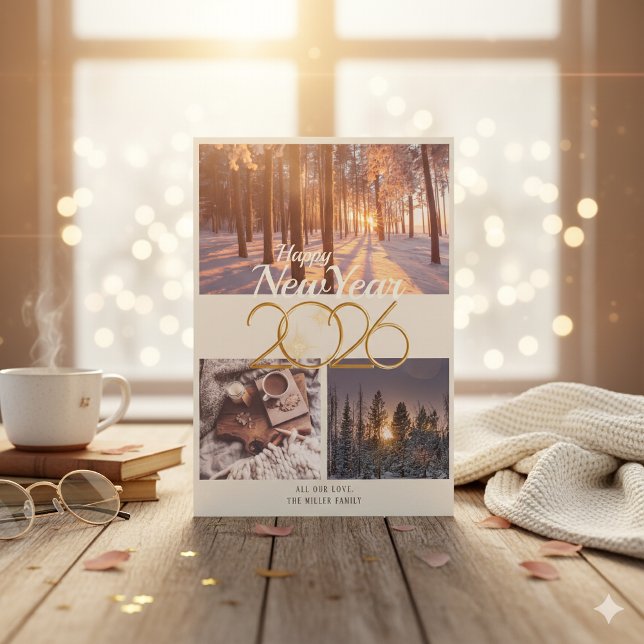 Happy New Year 2026 Winter Photo Card (Creator Uploaded)