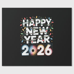 Happy New Year 2026 Wrapping Paper