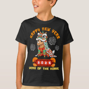 Happy New Year 2026 Year Of The Horse Lunar Celebr T-Shirt