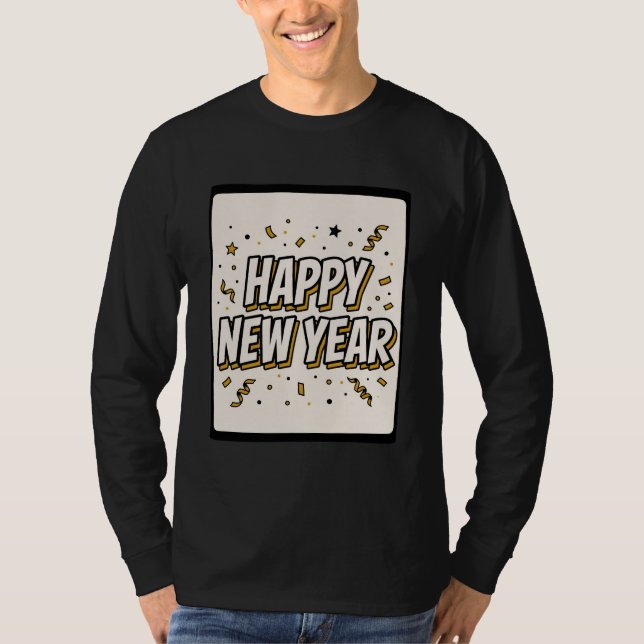 Happy New Year 2027 Comic Tee (Front)