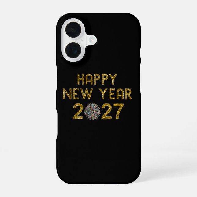 Happy New Year 2027 iPhone 16 Case (Back)