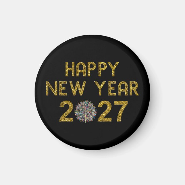 Happy New Year 2027 Magnet (Front)