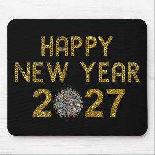 Happy New Year 2027 Mouse Mat