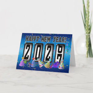 Happy New Year 2027 Odometer Holiday Card