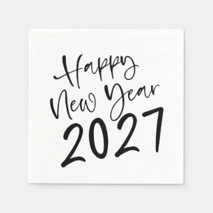 Happy New Year 2027 Script  Napkin