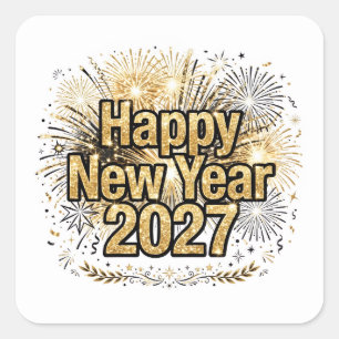 Happy New Year 2027 Sticker