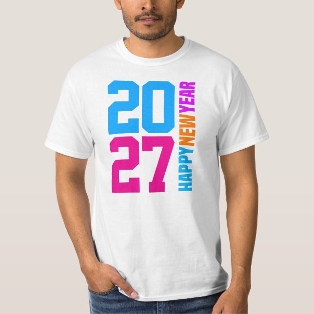 Happy New Year 2027 T-Shirt (Front)