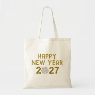 Happy New Year 2027 Tote Bag