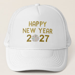 Happy New Year 2027 Trucker Hat