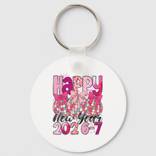 Happy New Year 202-67 Meme Cute Coquette Nk Bow Di Key Ring