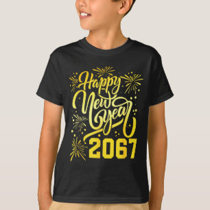 Happy New Year 2067 Funny 67 Six Seven Meme New Ye T-Shirt