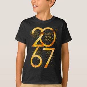 Happy New Year 2067 Funny 67 Six Seven Meme New Ye T-Shirt