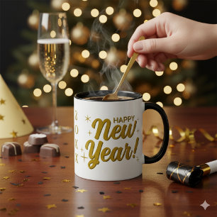 Happy New Year 20XX Large 11 oz Combo Mug