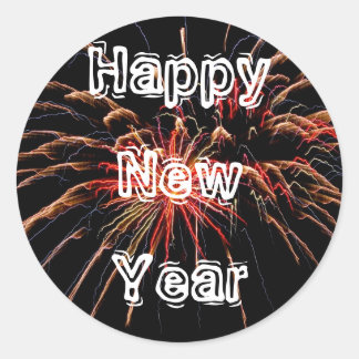 Happy New Year 2 Classic Round Sticker