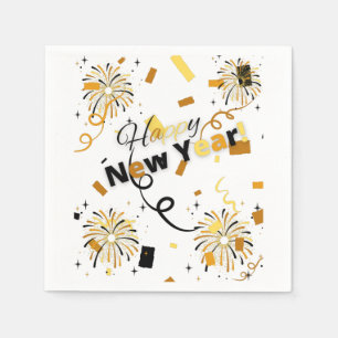 Happy New Year 3 Ply Napkins