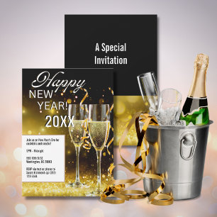 Happy New Year 5"x7" Party Invitation
