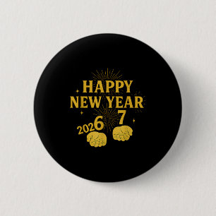Happy New Year 67 Meme – Funny 2026 Celebration Pa 6 Cm Round Badge
