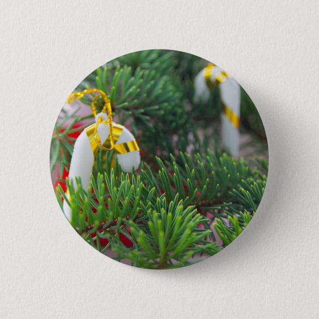 Happy New Year 6 Cm Round Badge (Front)