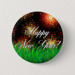 Happy New Year! 6 Cm Round Badge