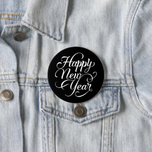 Happy New Year 7.5 Cm Round Badge