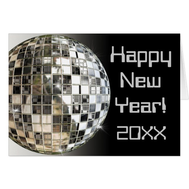 Happy New Year Add Any Year Greeting Cards (Front Horizontal)