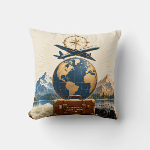 Happy New Year Adventure with Travel Inspired Cushion