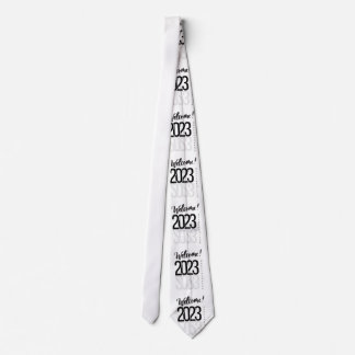 Happy New Year Artwork neck tie