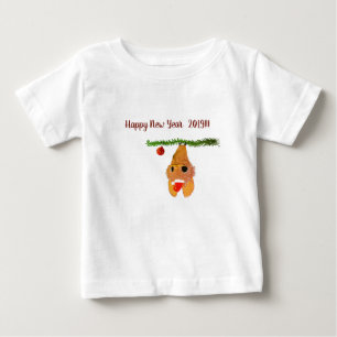 Happy New Year Baby Bat Cute  Shirt