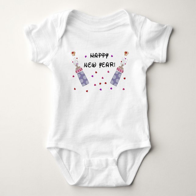 Happy New Year Baby Bodysuit (Front)