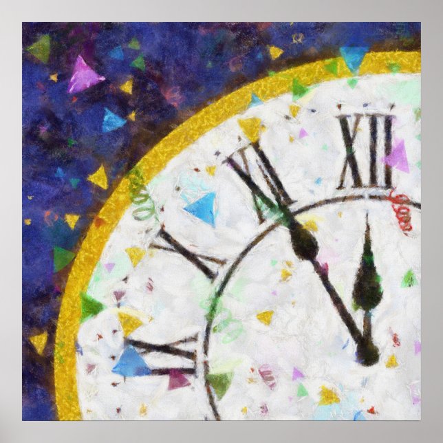 Happy New Year Backdrop Poster (Front)