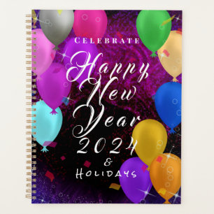 Happy New Year Balloon Planner
