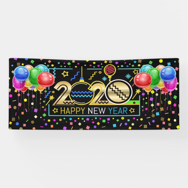 Happy New Year Banner (Horizontal)