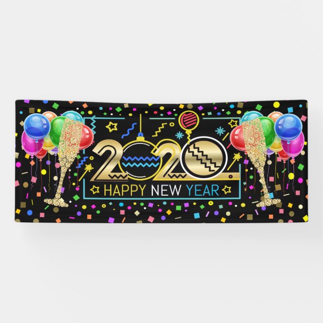 Happy New Year Banner (Horizontal)