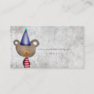 HAPPY NEW YEAR BEAR BUSINESS CARD