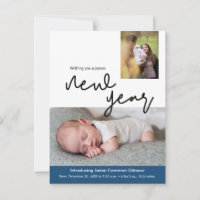 Happy New Year Birth announcement