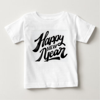 Happy New Year Brush‑Style Greeting Baby T-Shirt