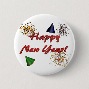 Happy New Year Button