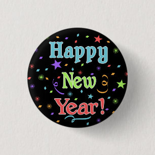 Happy New Year Button