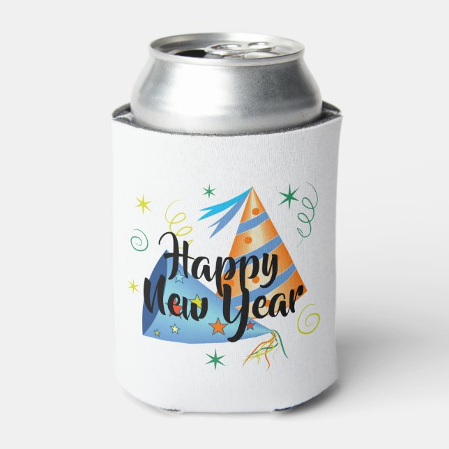 Happy New Year Can Cooler (Can Front)