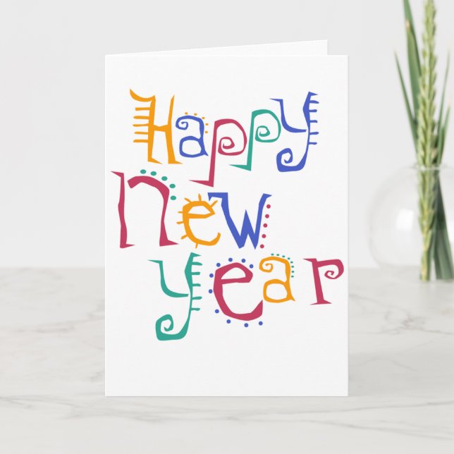 Happy New Year card (Front)