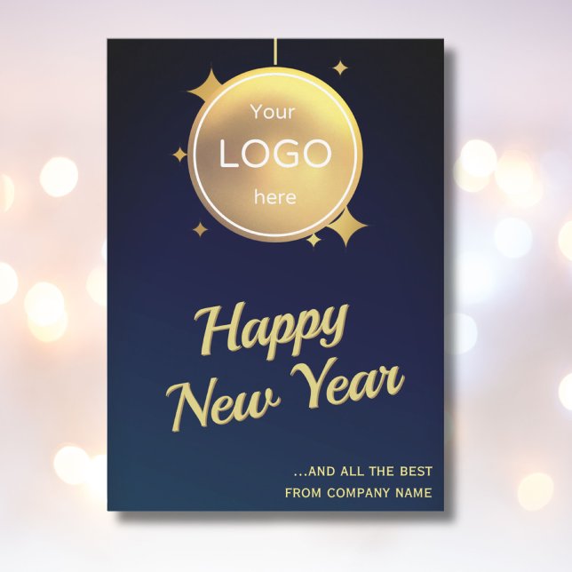 Happy New Year Card Logo Corporate Holiday 2025 (Creator Uploaded)